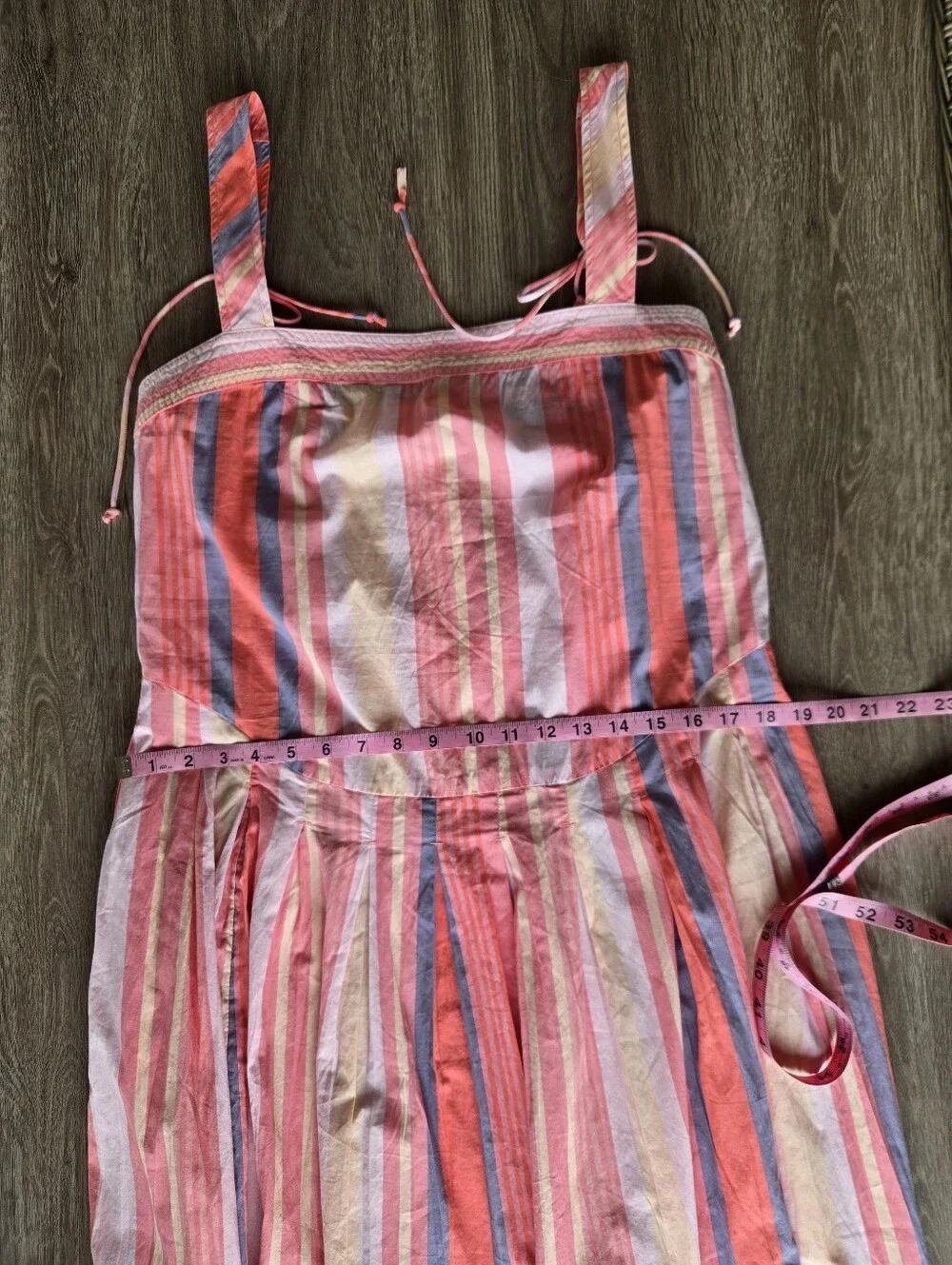 Free People Strawberry Combo Pink Stripe Sundress Size Medium NWT 🌸